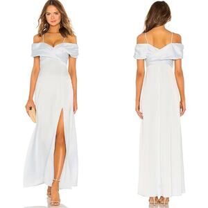 NWT LPA‎ Shirred Cross Front Gown in Powder Blue SZ XS